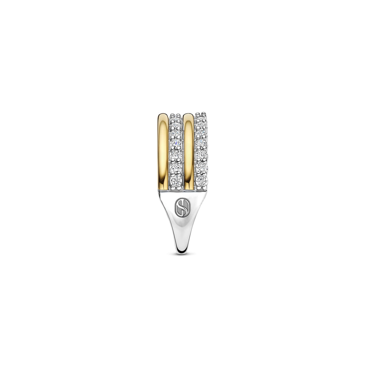 Double Radiance Wide Ring by TI SENTO
