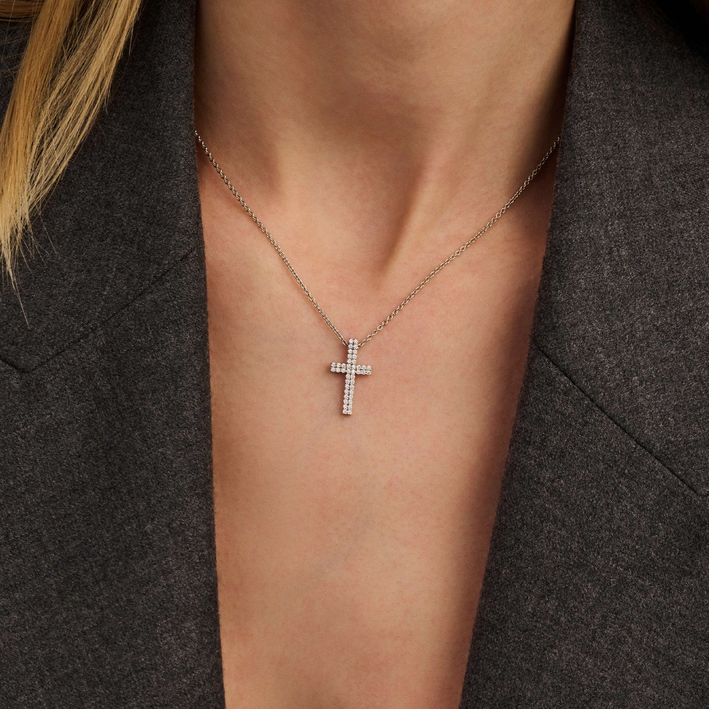 Cross Zirconia Necklace by TI SENTO