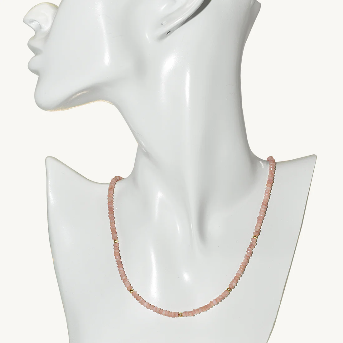 Natural Pink Opal Gemstones Necklace - SHOPKURY.COM