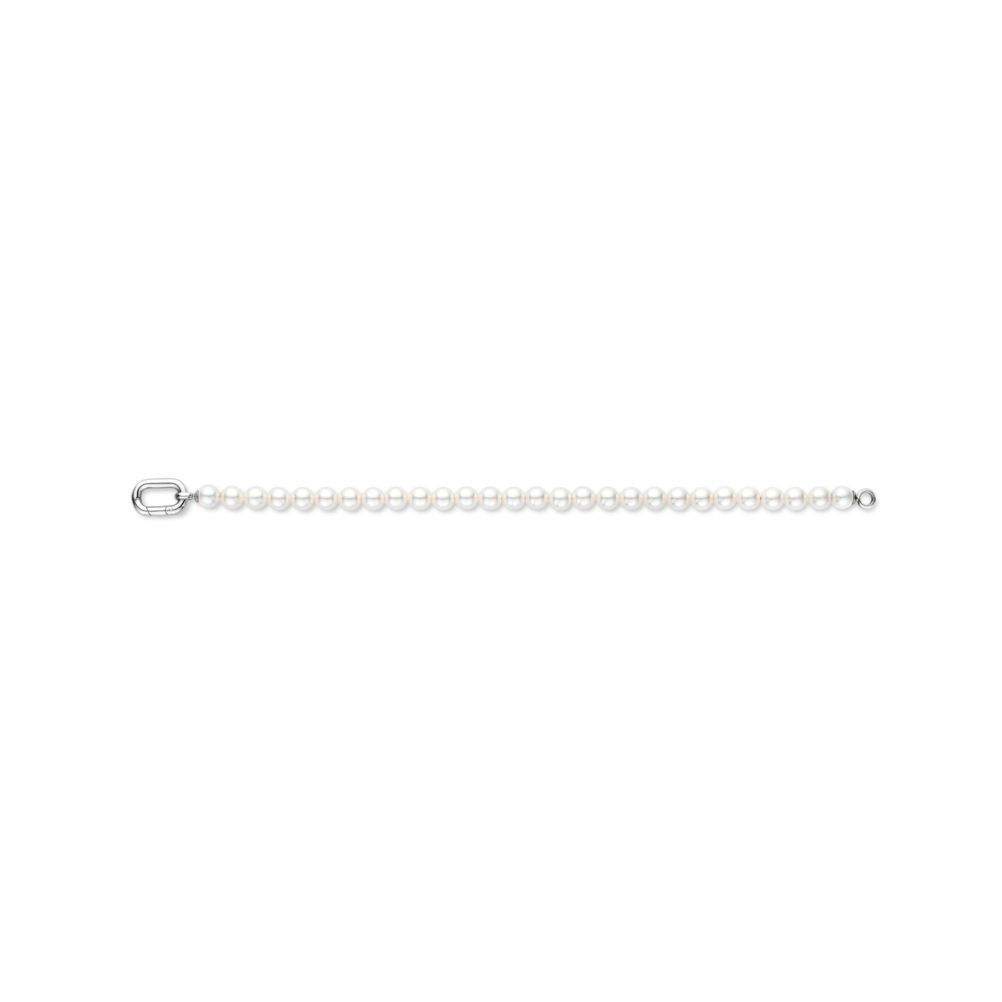 Pearl Silver Clasp Bracelet - SHOPKURY.COM