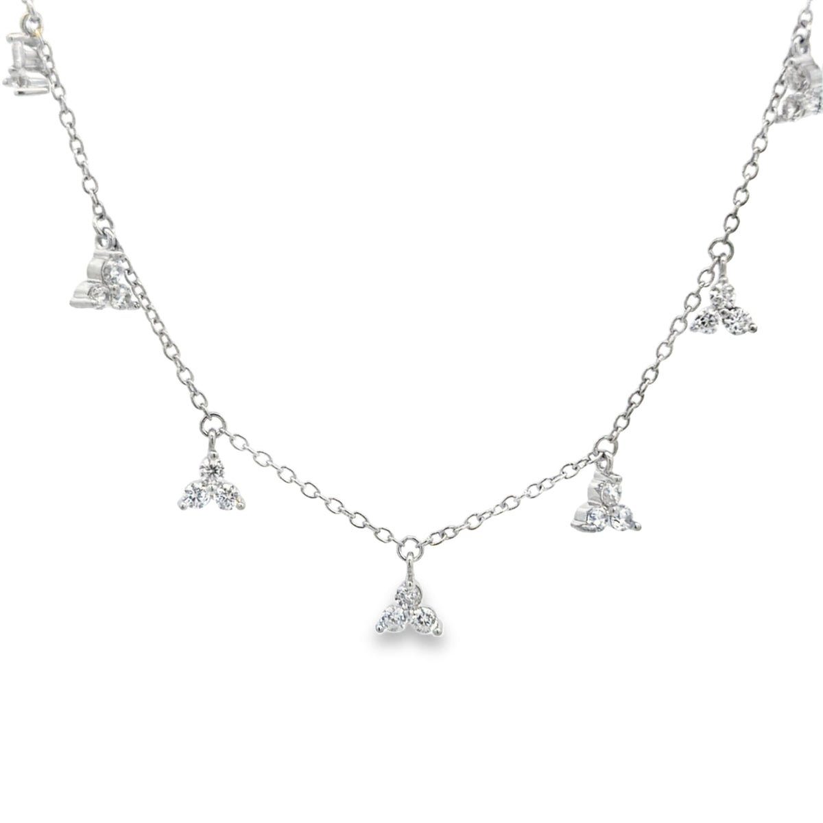 Cluster of Zirconias Kids Necklace by KURY COLLECTION