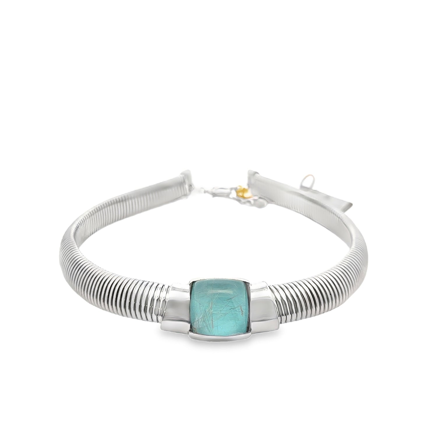 Circles on Water Necklace with Turquoise Stone - SHOPKURY.COM