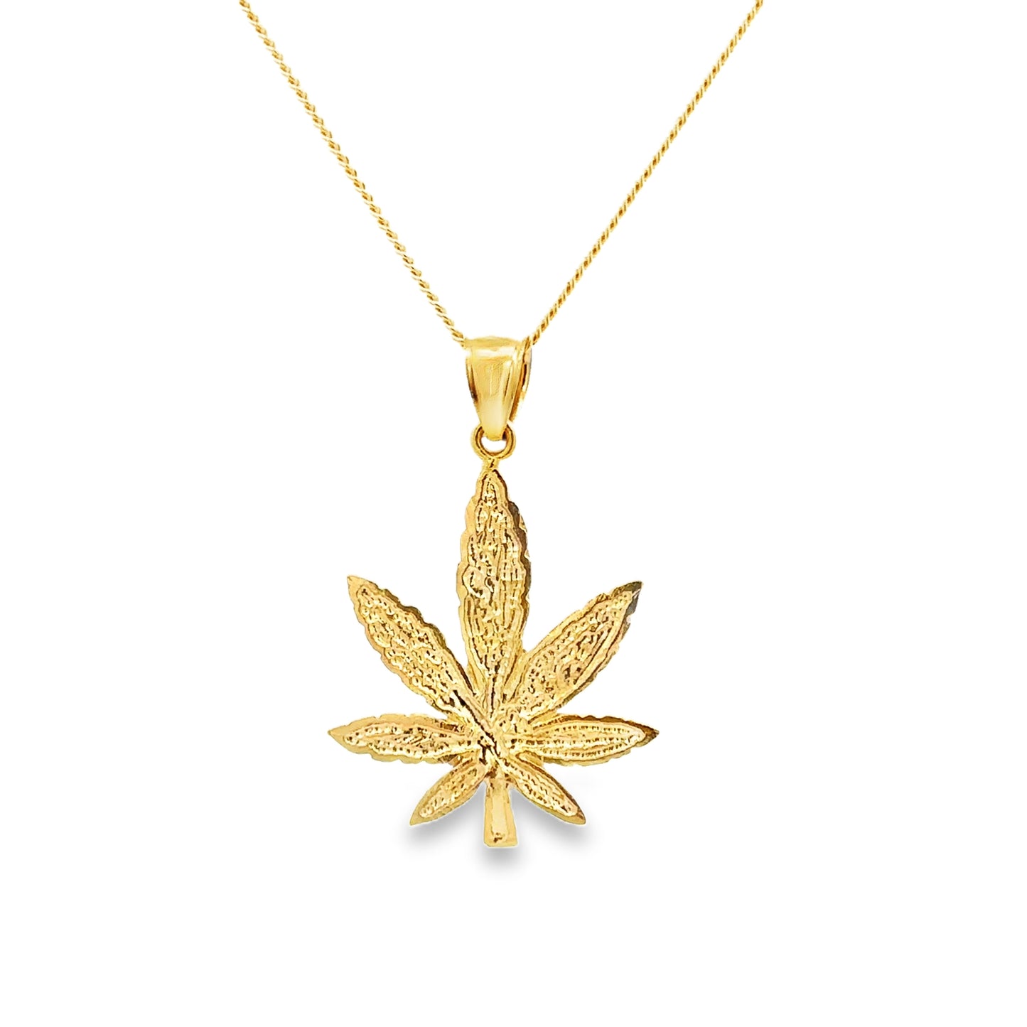Maryjane Leaf Pendant 30MM - SHOPKURY.COM