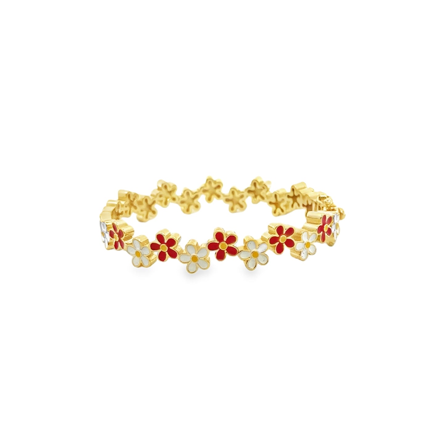 Red and White Daisies Kids Bracelet - SHOPKURY.COM