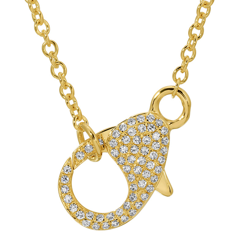Diamond Charm Carrier Necklace - SHOPKURY.COM