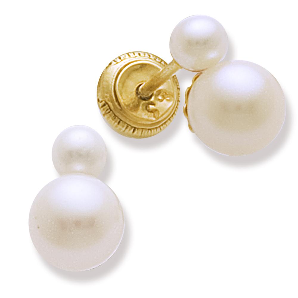 Peek a Boo Pearl Stud Earrings - SHOPKURY.COM