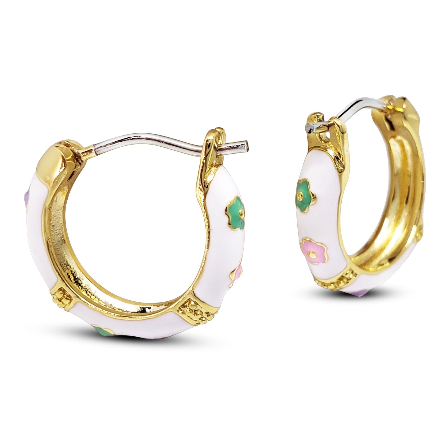 Flower Enamel Kids Earrings by KURY COLLECTION