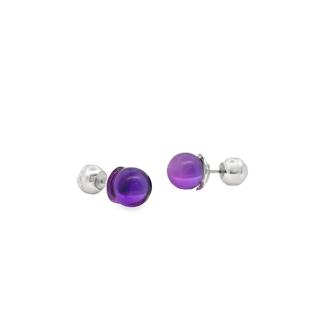 Hollywood Boulevard Earrings with Purple Stone - SHOPKURY.COM
