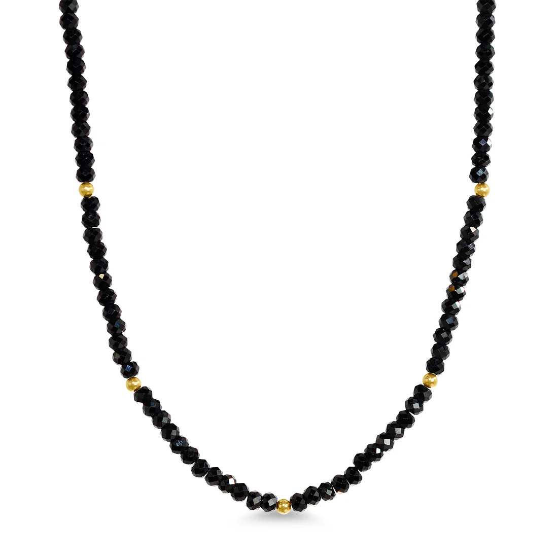 Natural Black Spinel Gemstones Necklace - SHOPKURY.COM