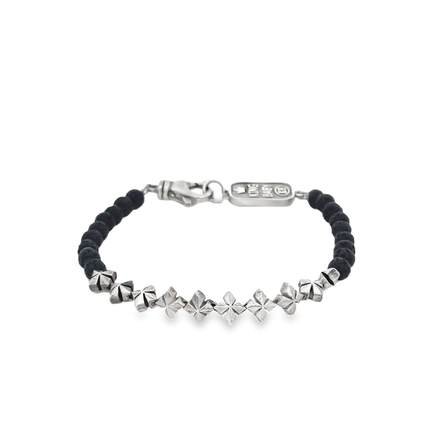 Lava Rock Bracelet with Crosses - SHOPKURY.COM