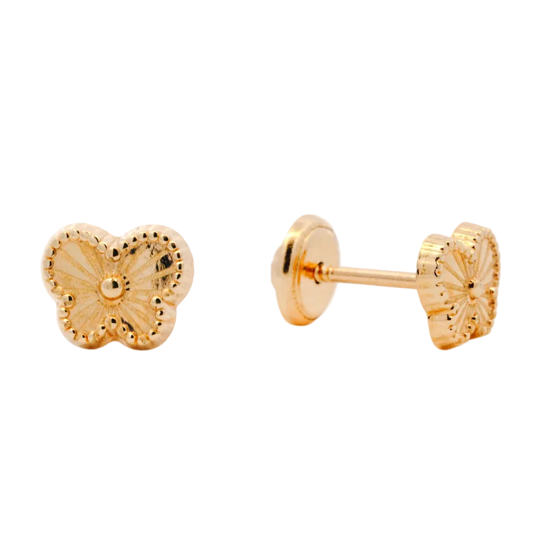 Flutted Butterflies Stud Earrings by KURY COLLECTION