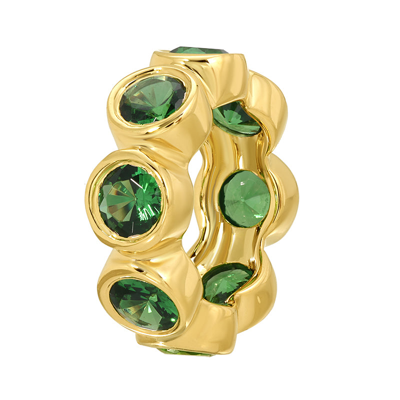 Tsavorite Rondelle Pendant - SHOPKURY.COM