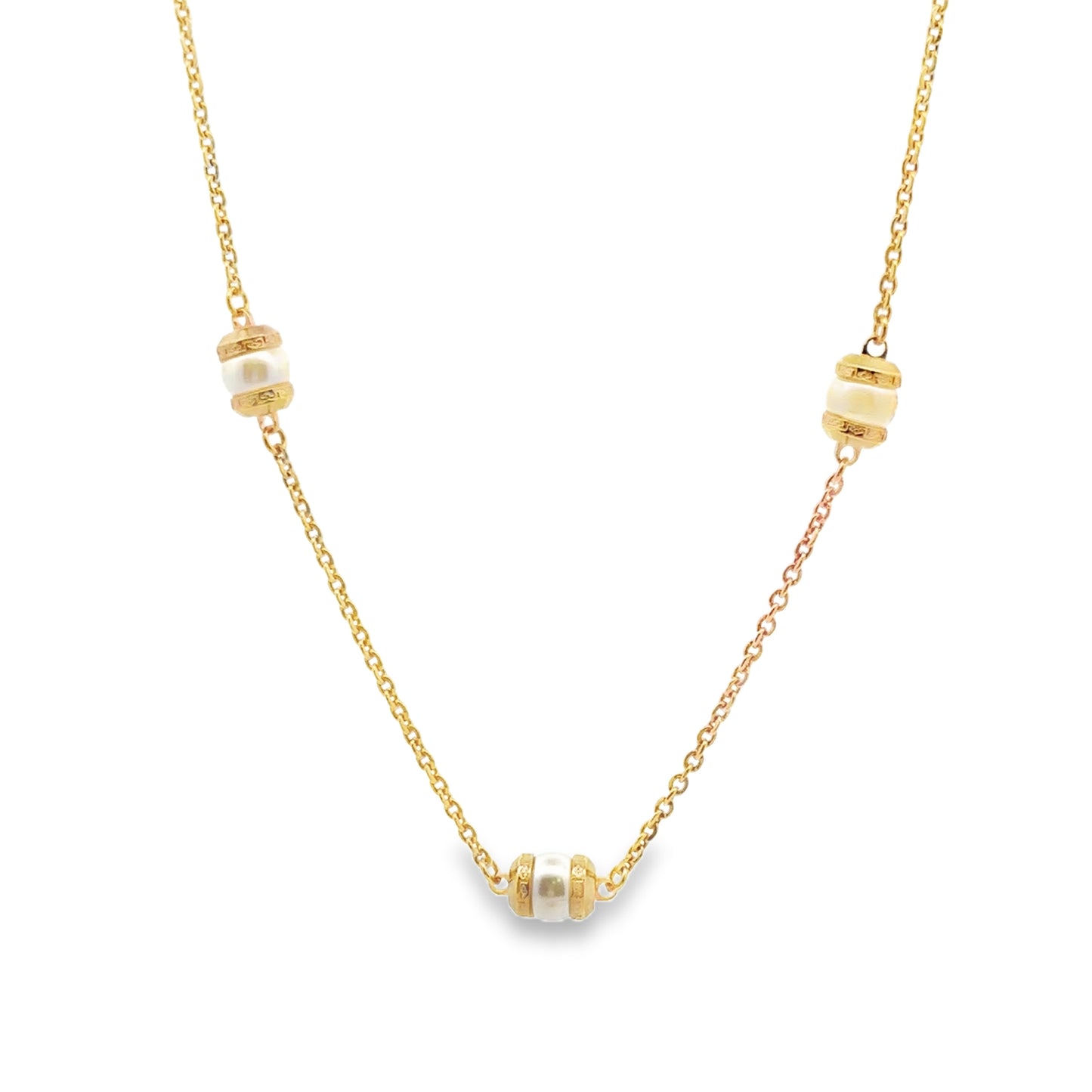 Short Necklace with Pearls - SHOPKURY.COM