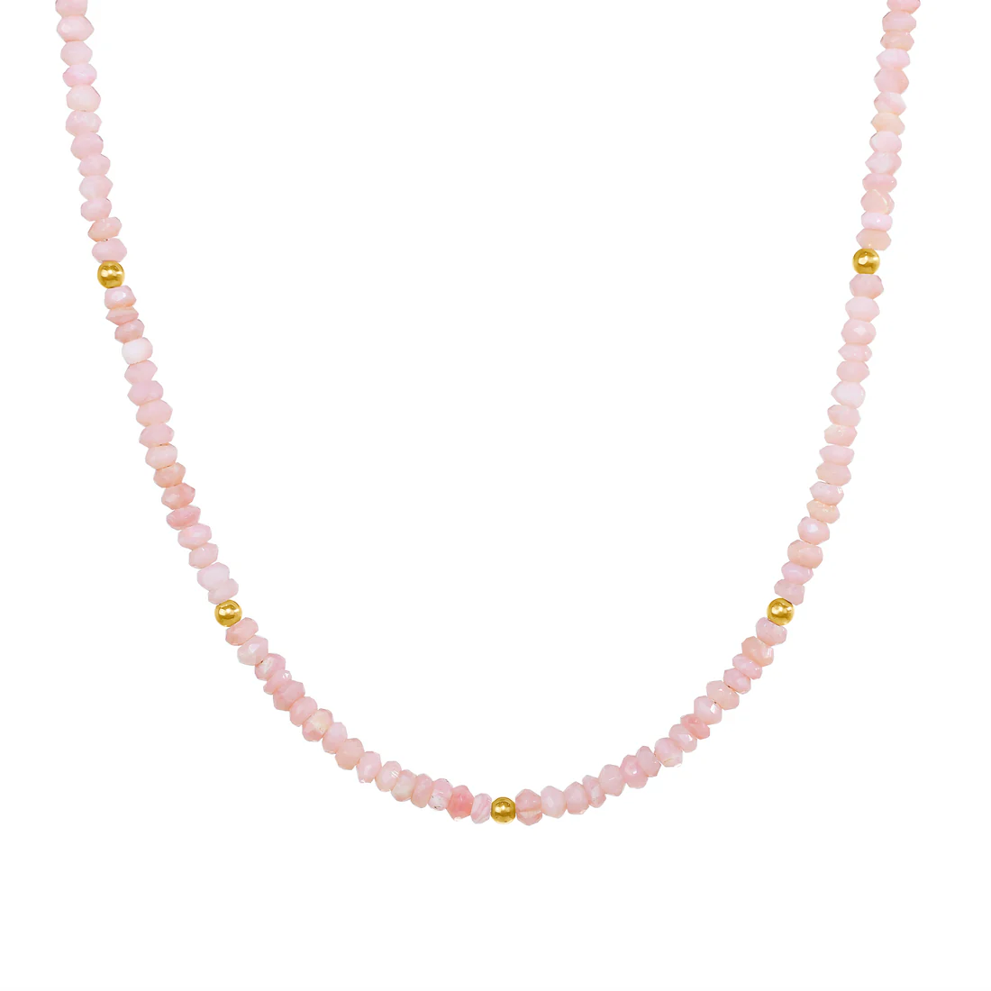 Natural Pink Opal Gemstones Necklace - SHOPKURY.COM