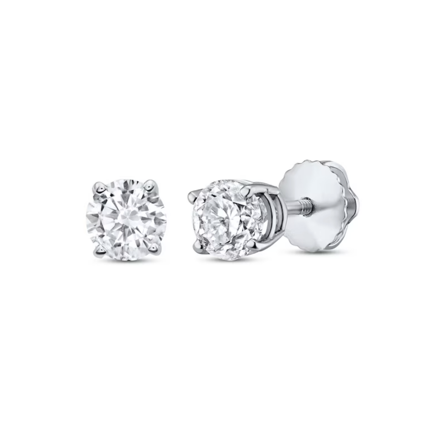 .62CT Diamonds Solitaire Stud Earrings - SHOPKURY.COM