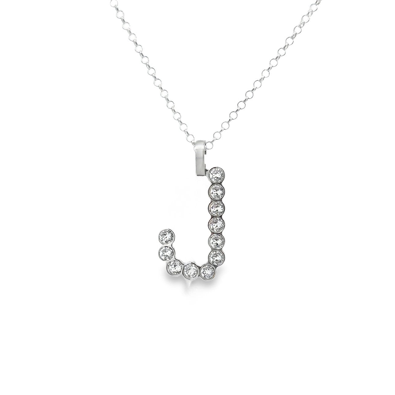 Initial J Pendant with Swarovski Elements - SHOPKURY.COM