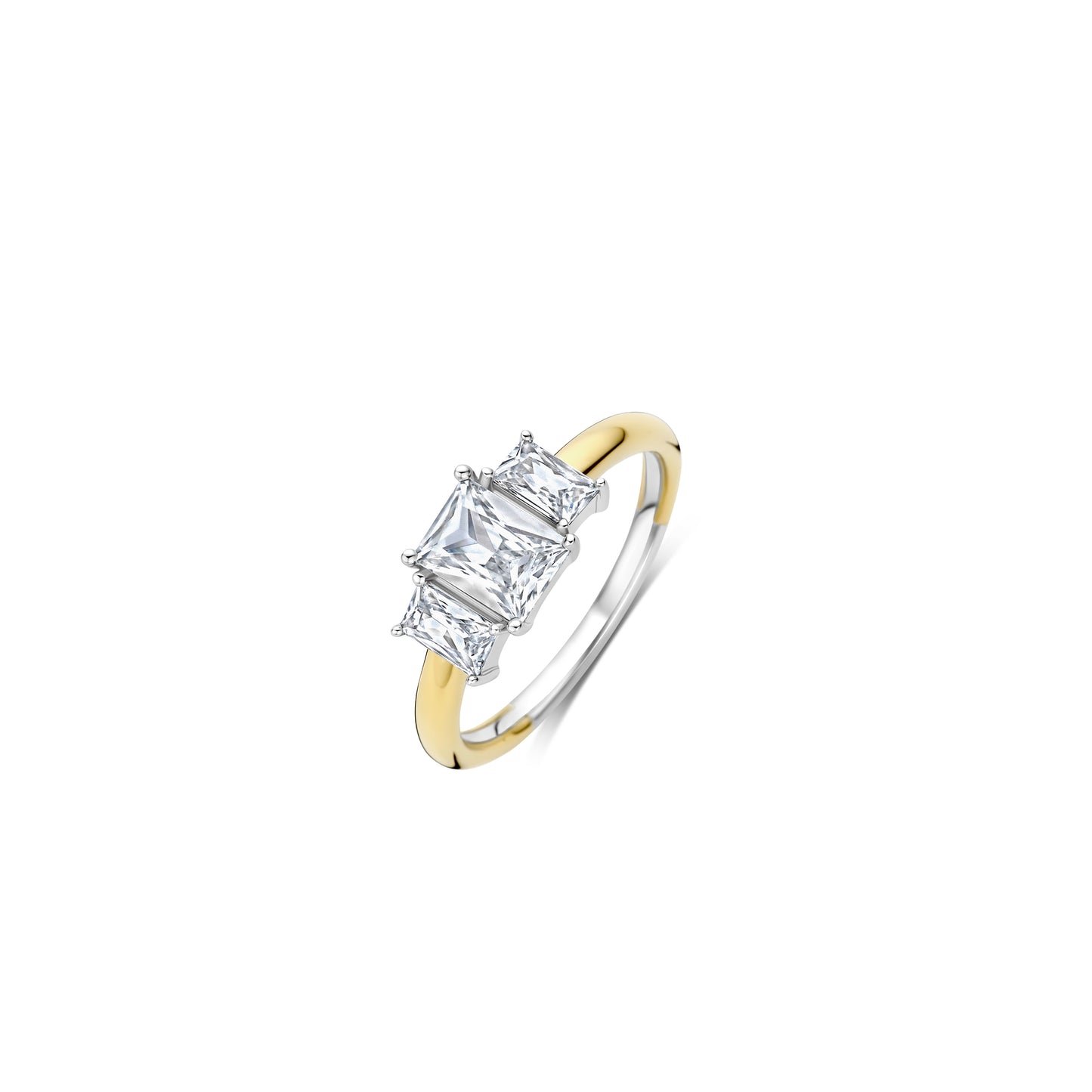 Rectangular Elegance Clear Ring by TI SENTO