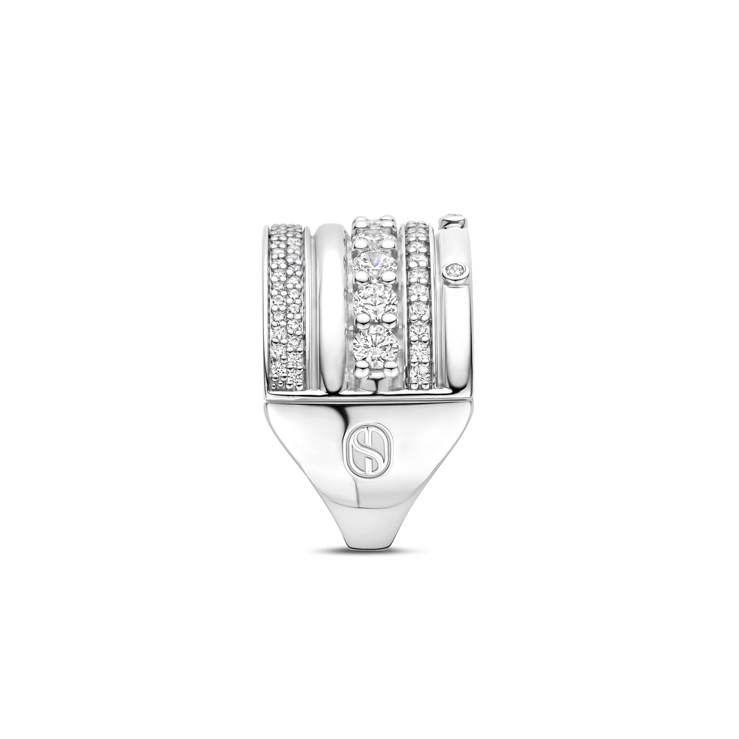 Horizons Five Layer Silver Ring - SHOPKURY.COM