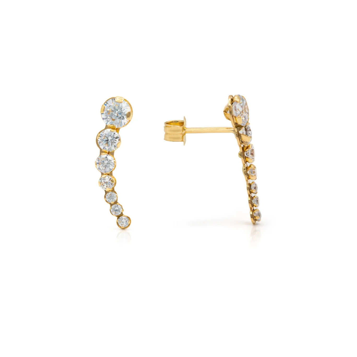 Crawler Curved Graduent Earrings - SHOPKURY.COM