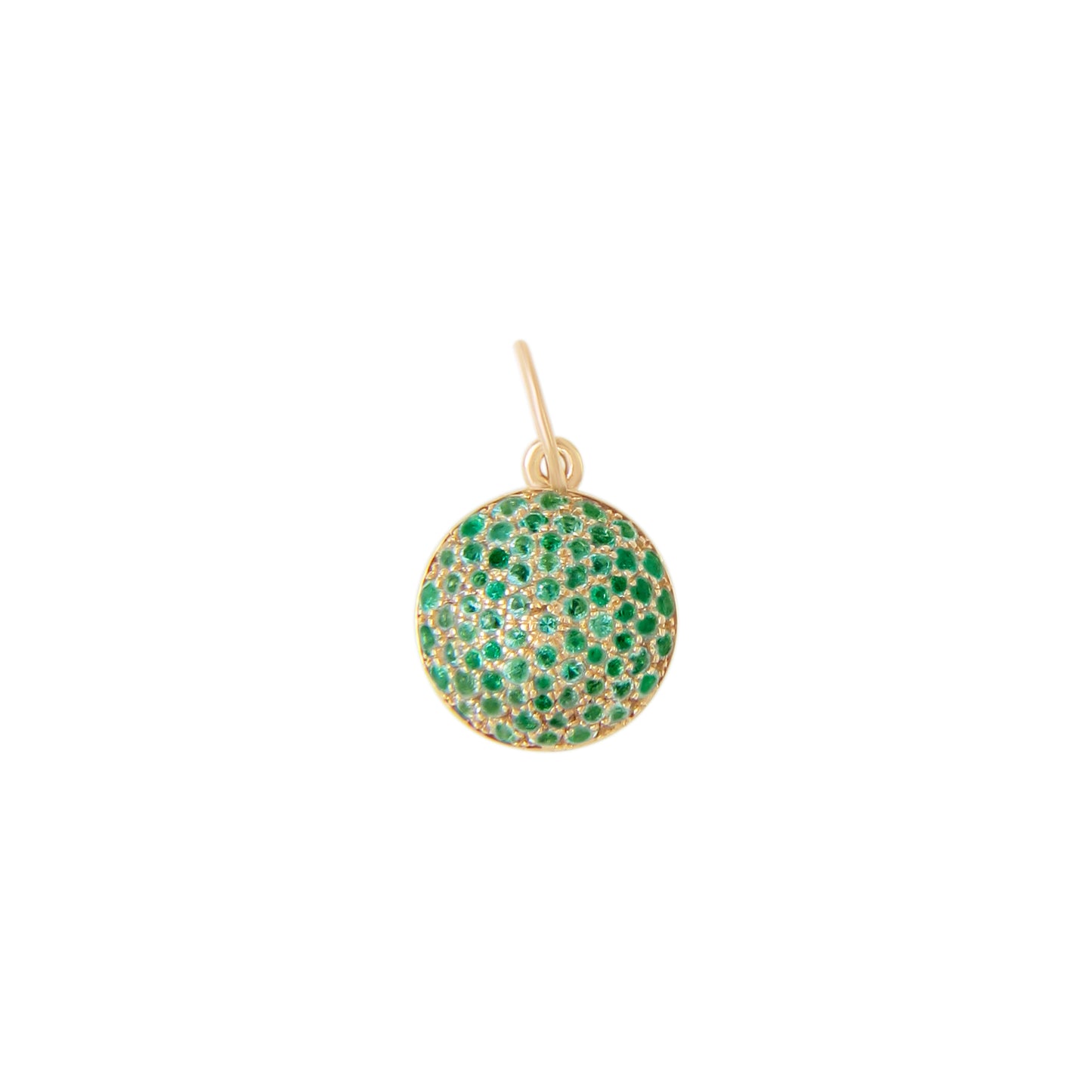 Emeralds Half Ball Pendant - SHOPKURY.COM