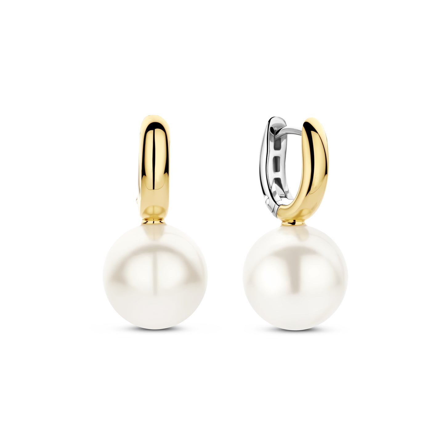Two Tone Pearl Earrings - SHOPKURY.COM