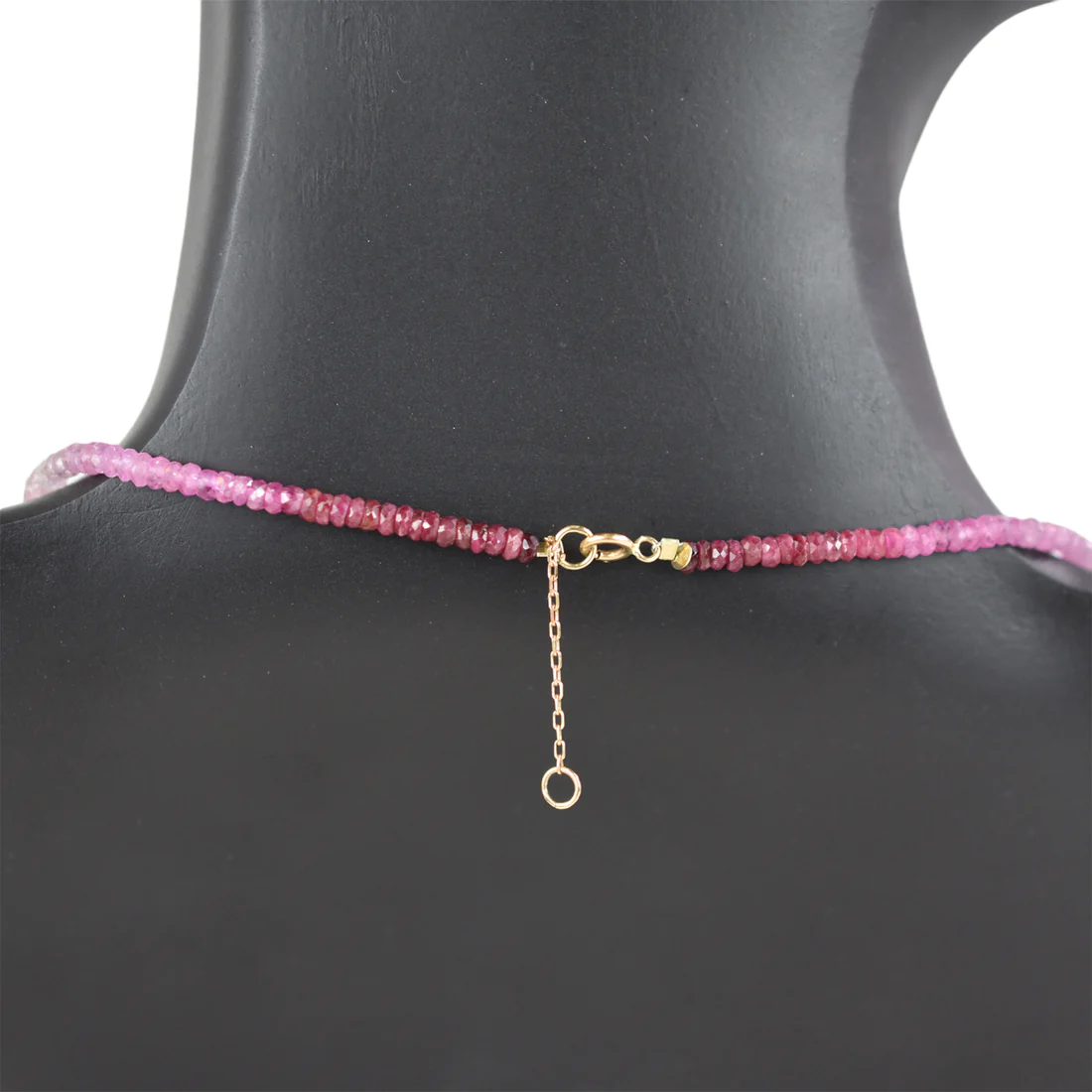Gradient Ruby Gem Stone Necklace - SHOPKURY.COM
