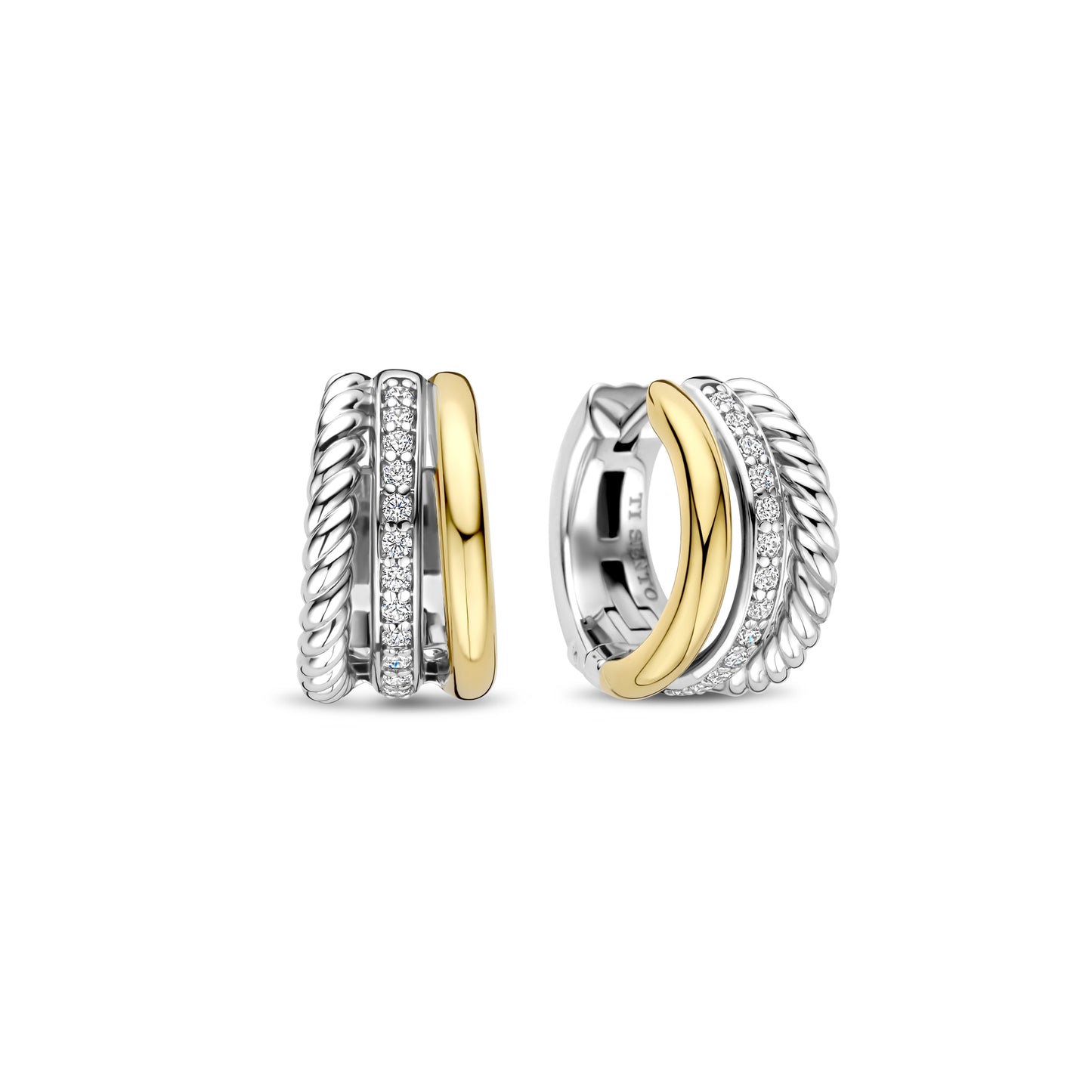 Armonia Triple Huggie Earrings - SHOPKURY.COM