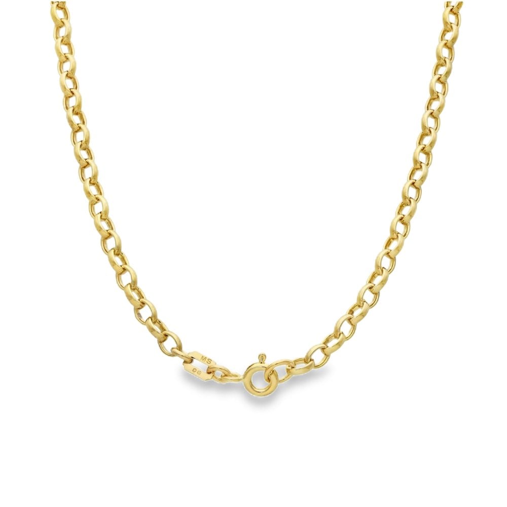 Oval 4MM Hollow Chain - 18 inches - SHOPKURY.COM