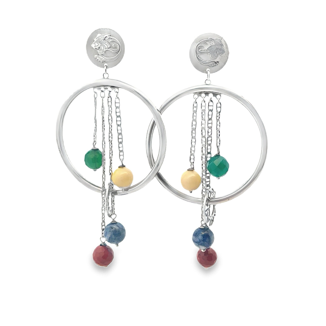 My Variations Earrings with Multicolor Spheres - SHOPKURY.COM