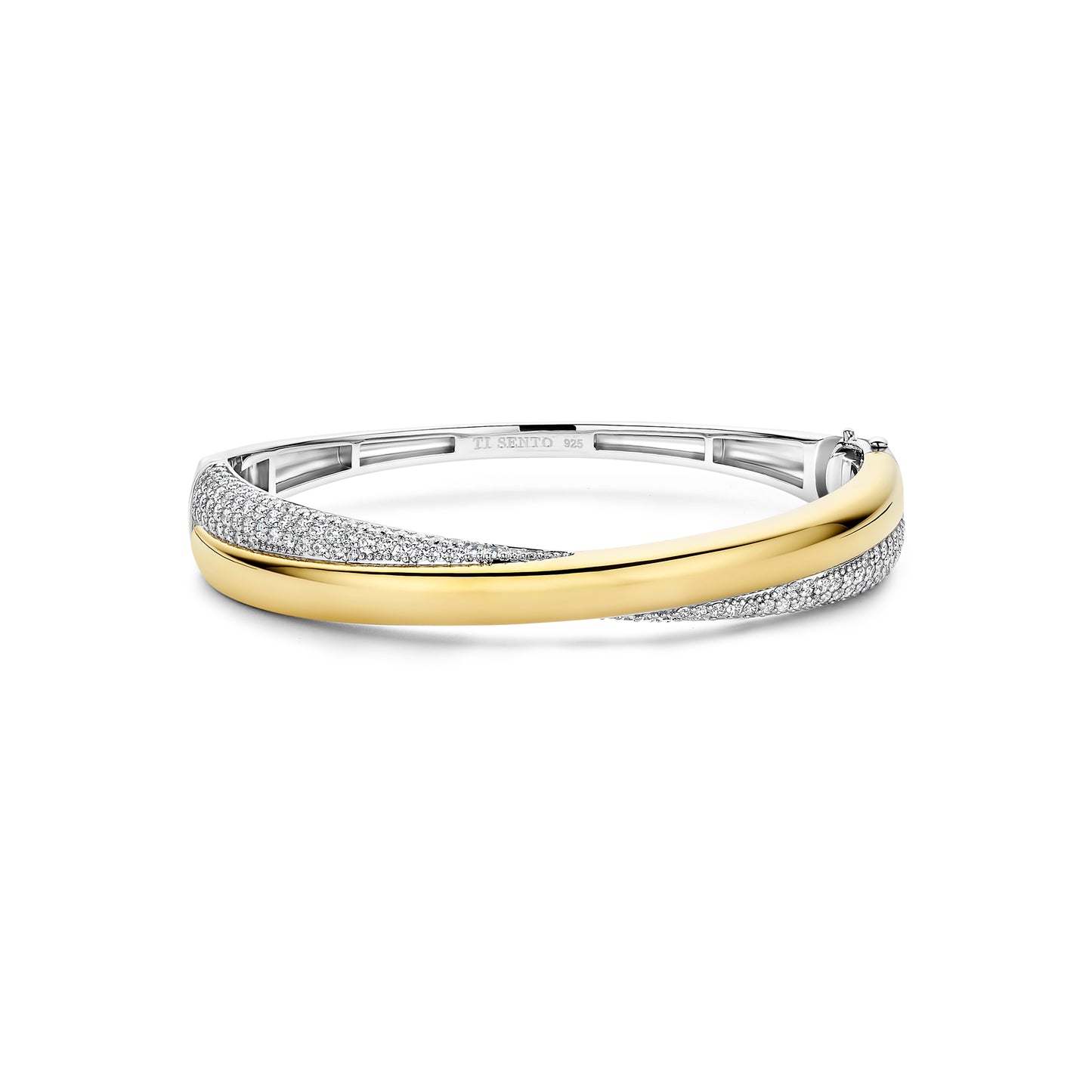 Bold Curve Bangle Bracelet by TI SENTO
