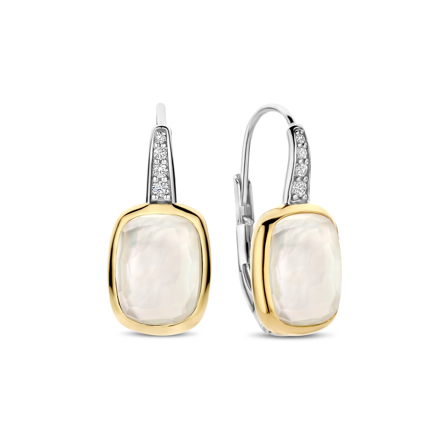 Milky Quartz Facetted Earrings - SHOPKURY.COM