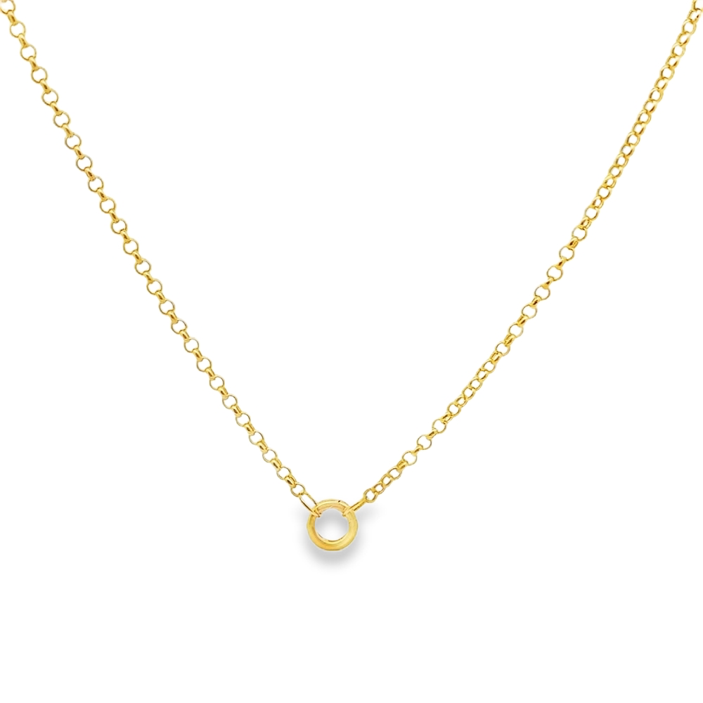 3MM Rolo Chain with Charm Carrier - SHOPKURY.COM