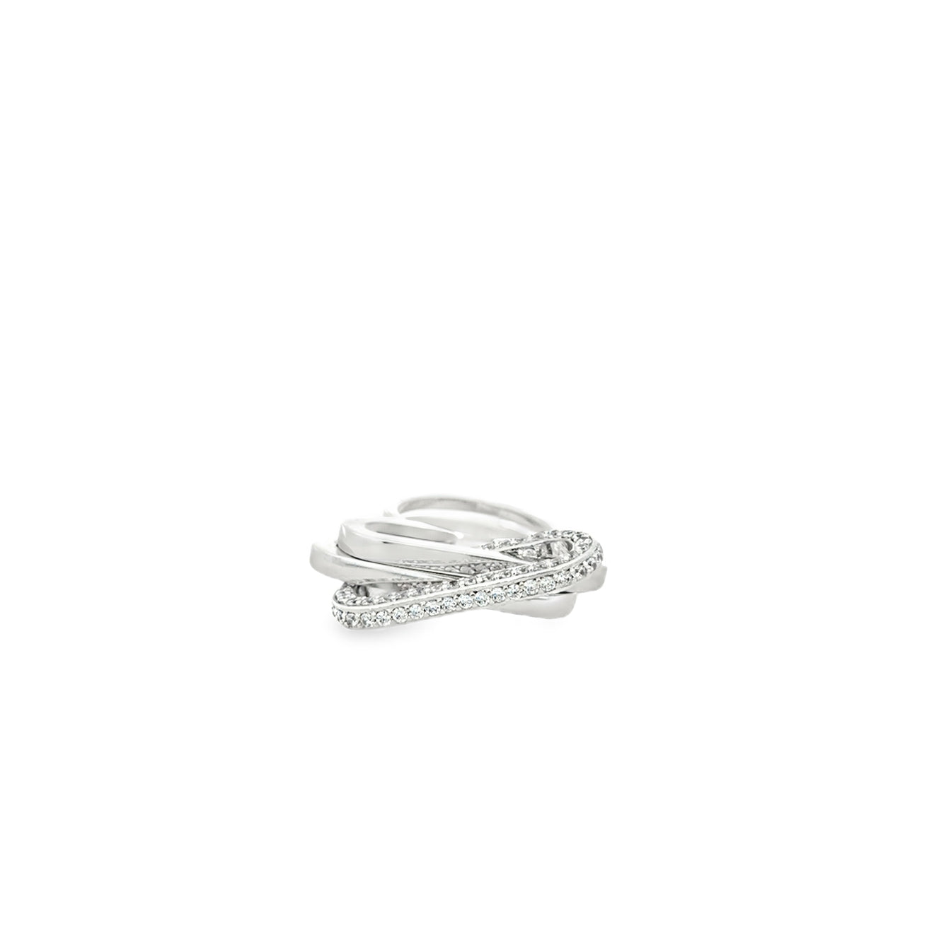 Stockholm Double Ring with Crystals - SHOPKURY.COM