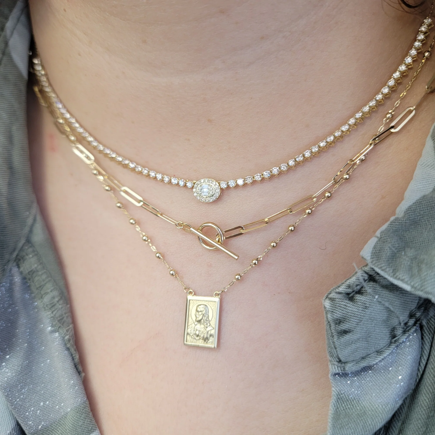 Toggle Clasp Paperclip Necklace - SHOPKURY.COM