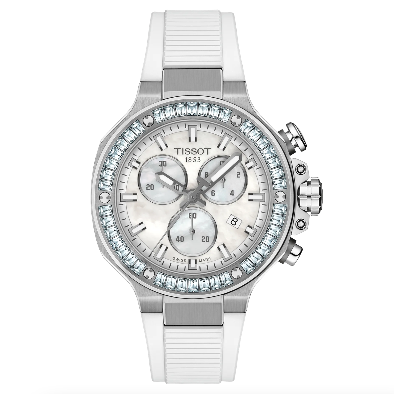 T-Race Ceramic with Baguette Bezel 38MM Watch - SHOPKURY.COM