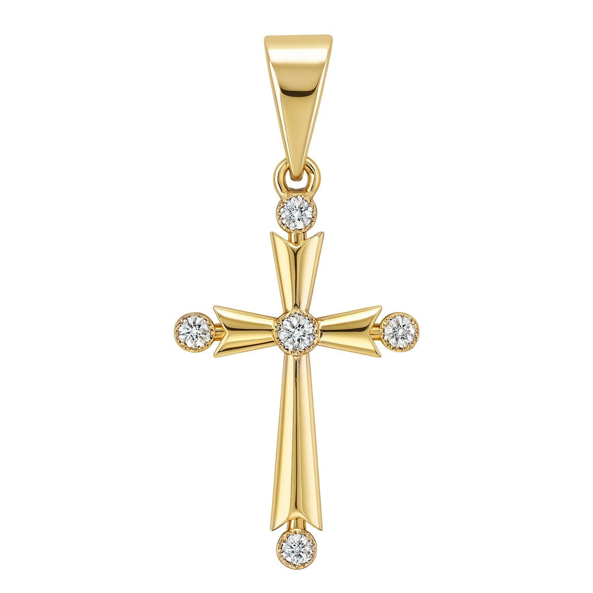 Five Stone Cross Pendant - SHOPKURY.COM