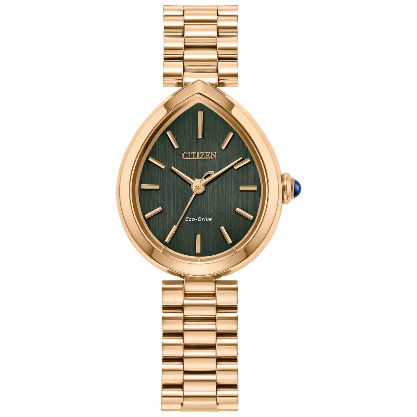 Rainell Green Dial Rose Gold Watch by CITIZEN