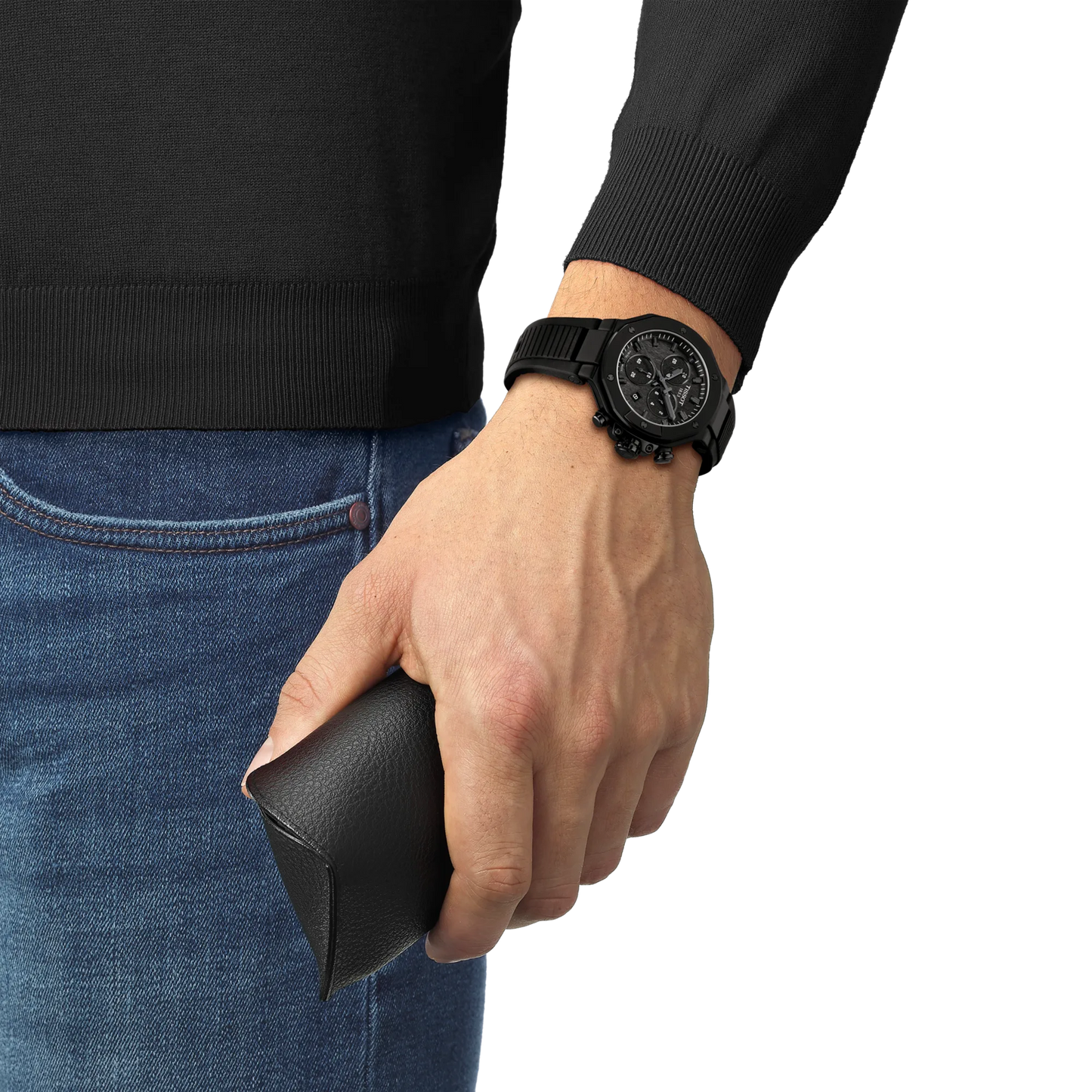 T-Race Moto All Black 38MM Watch - SHOPKURY.COM