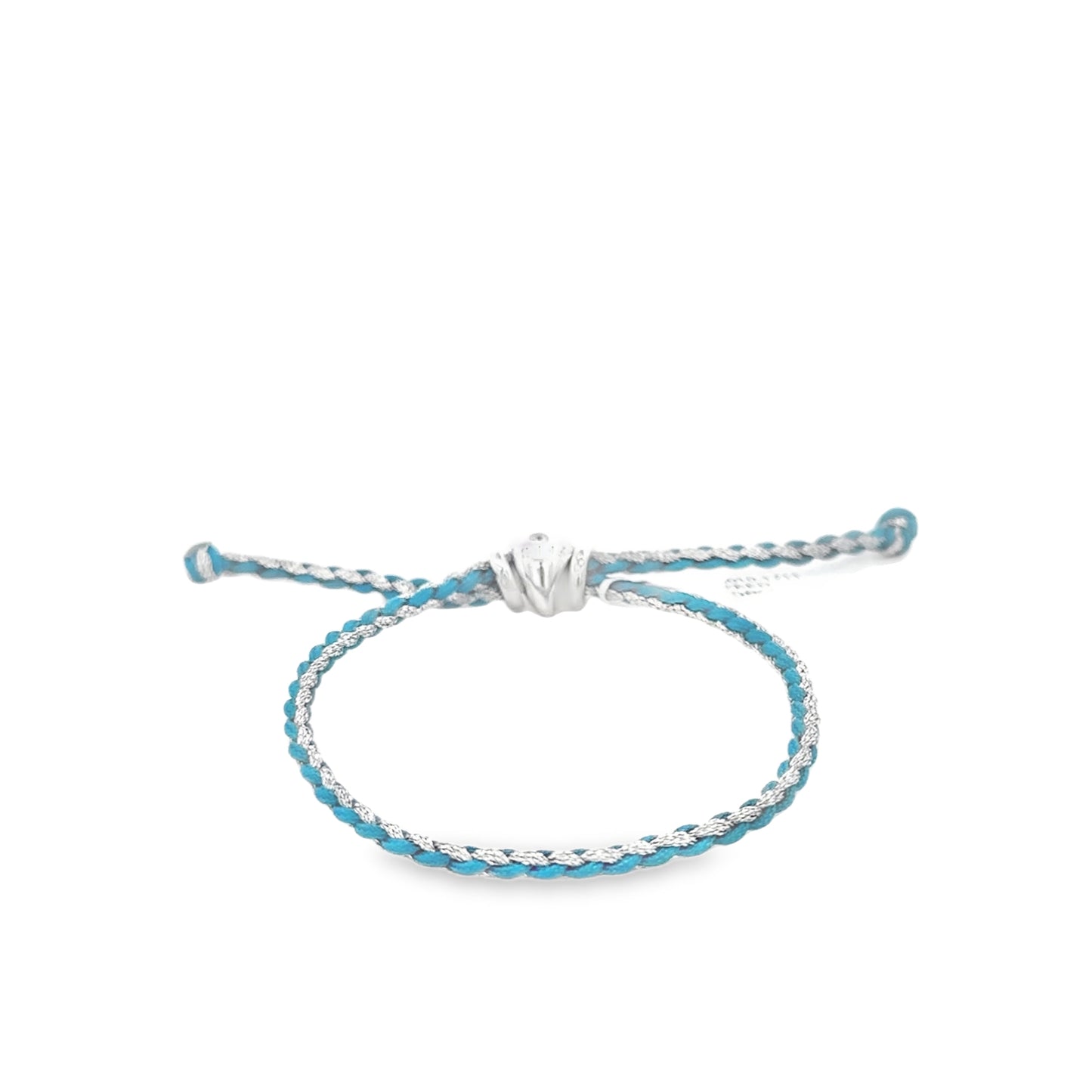 Turquoise and Metallic Cord Bracelet - SHOPKURY.COM