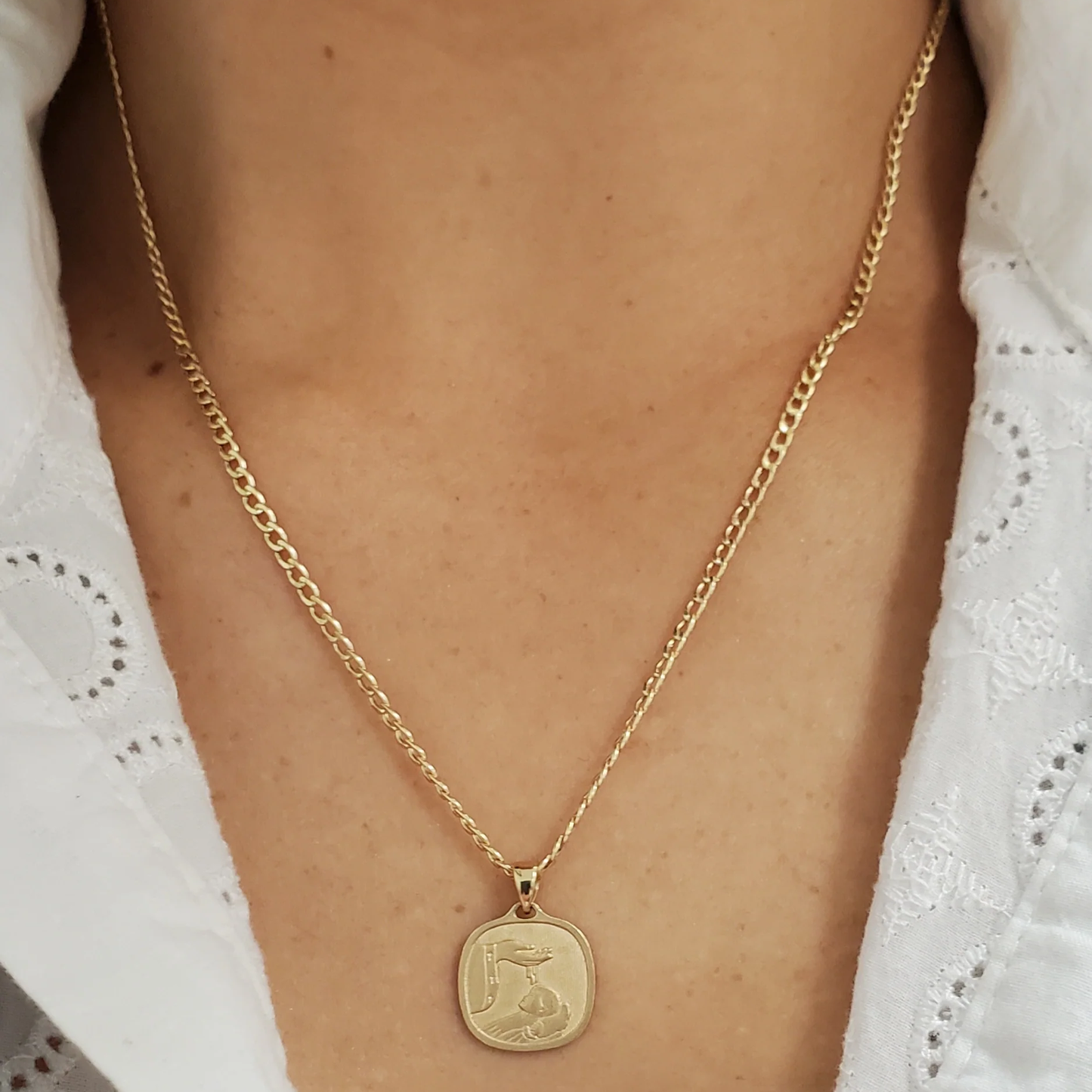 Baptism Pendant 14MM - SHOPKURY.COM