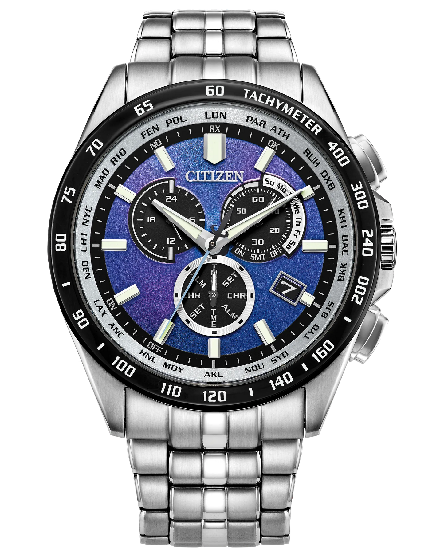 PCAT Blue Dial Chrono 43mm Watch by CITIZEN