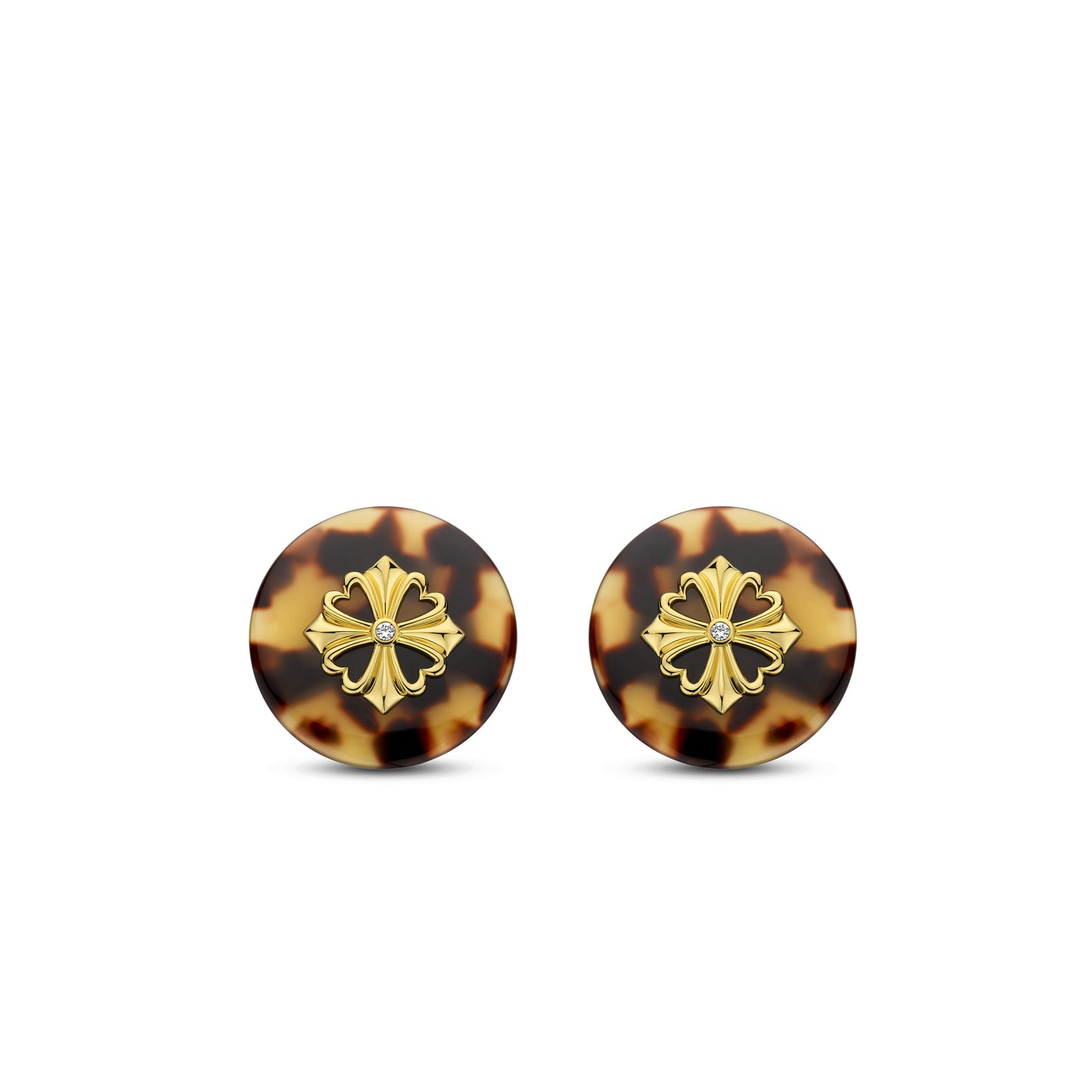 Vintage Clover Tortoise Earrings - SHOPKURY.COM
