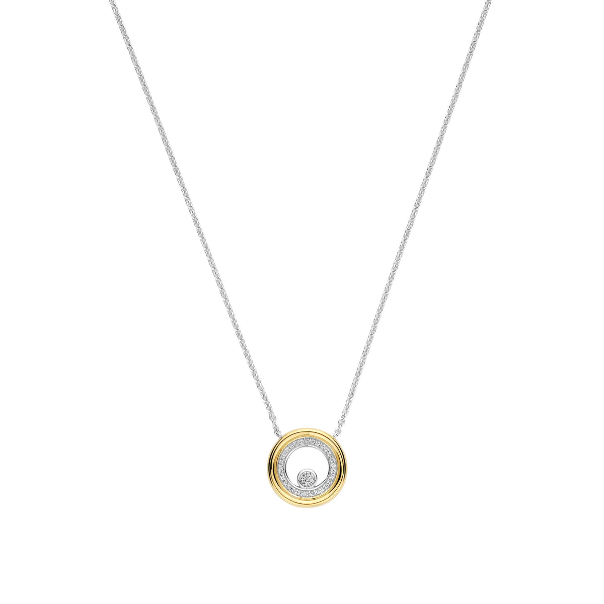 Double Circles Necklace by TI SENTO