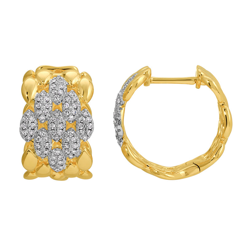 Panther Diamonds Huggie Earrings - SHOPKURY.COM