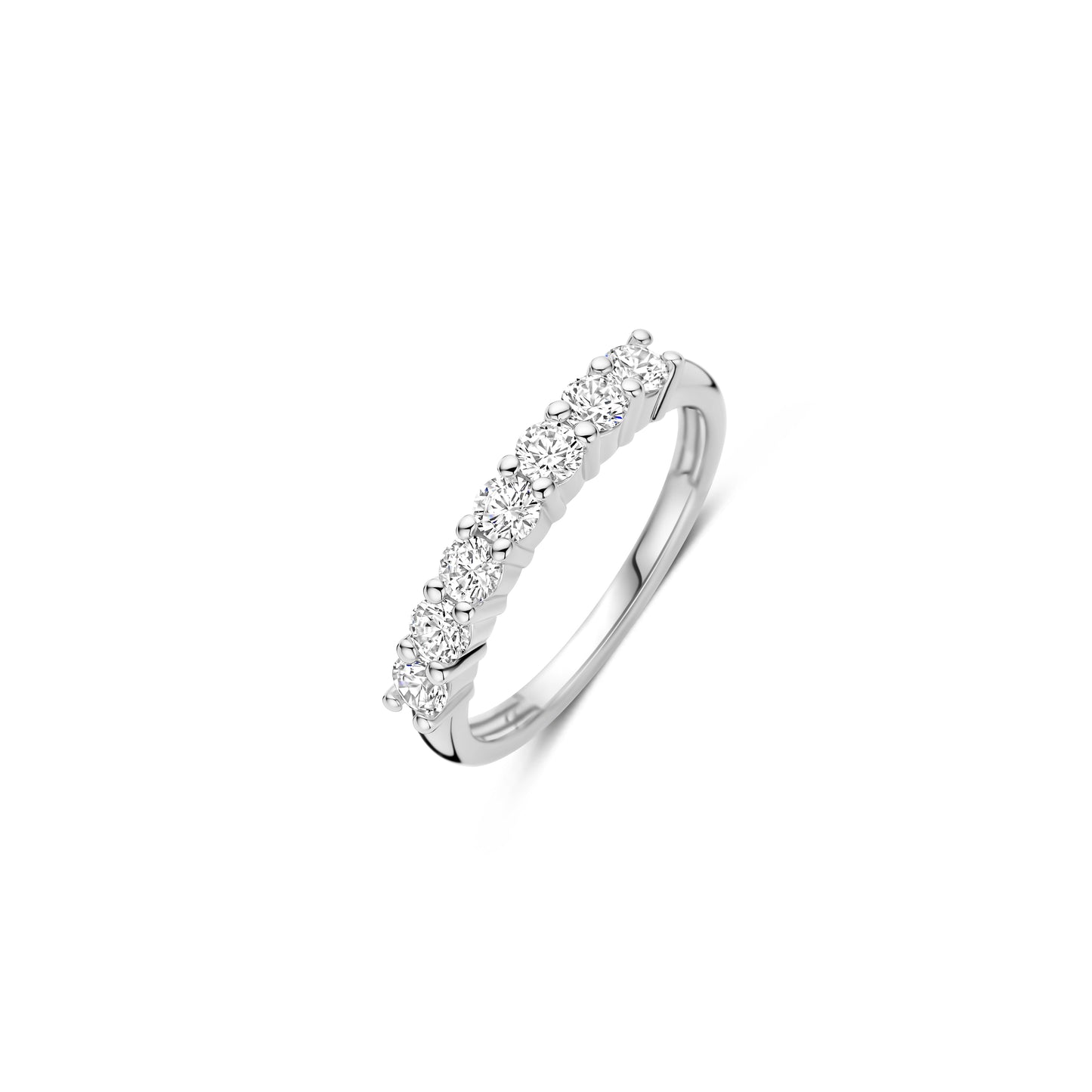 Half Eternity Silver Ring - SHOPKURY.COM