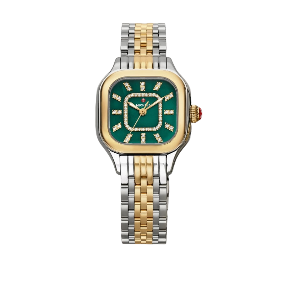 Meggie Two-Tone Green Mother Pearl 29MM Watch - SHOPKURY.COM