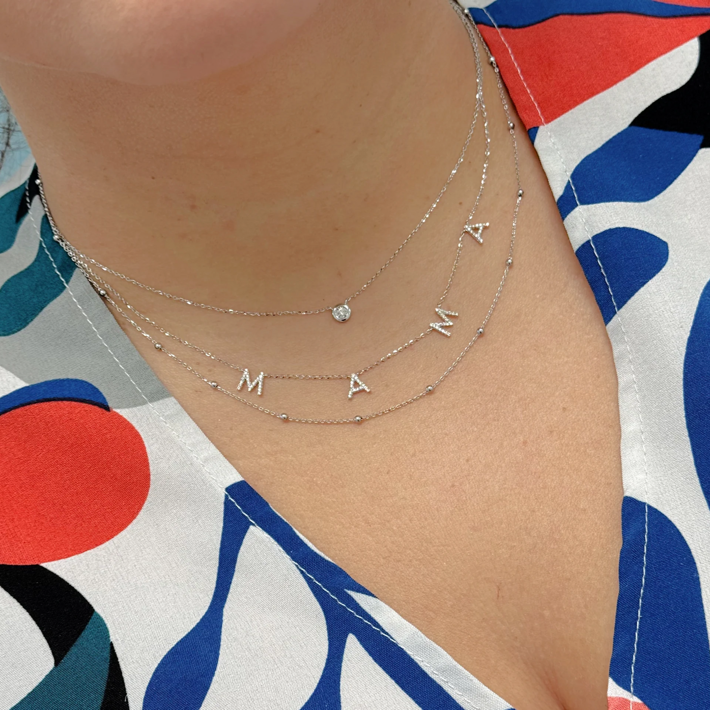 .08CT Round Cut Diamond Necklace - SHOPKURY.COM