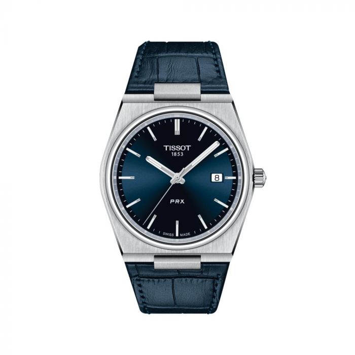 PRX 40250 Blue Leather 40MM Watch - SHOPKURY.COM