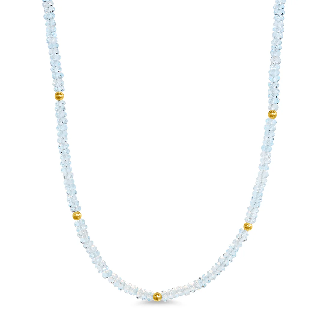 Natural Blue Topaz Gemstones Necklace - SHOPKURY.COM