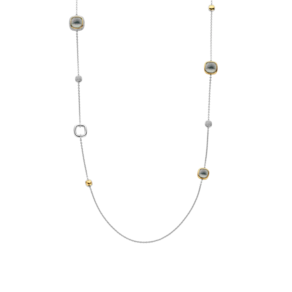 Pave Cushion Long Necklace - SHOPKURY.COM